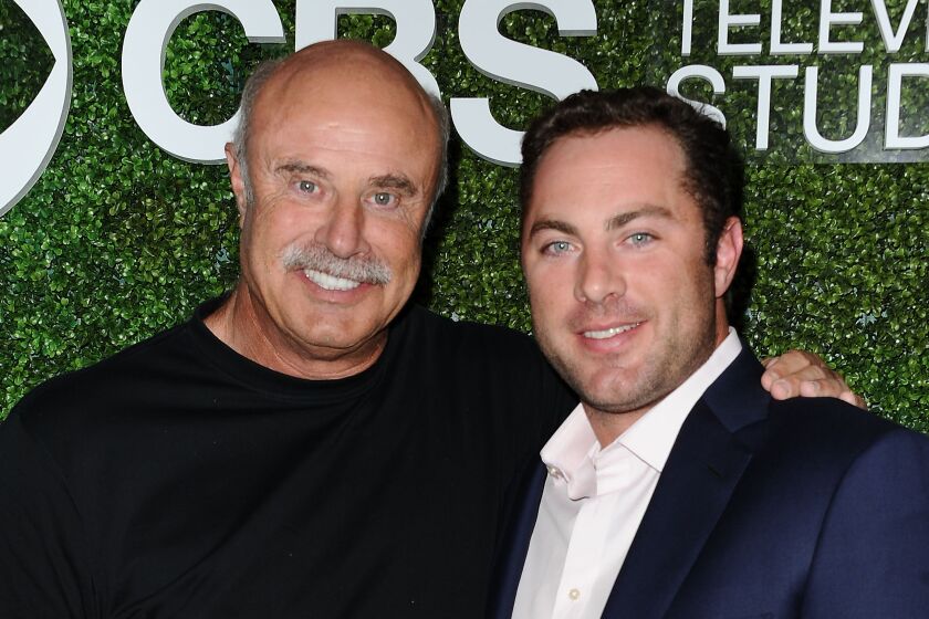 WEST HOLLYWOOD, CA - JUNE 02: Dr. Phil McGraw and son Jay McGraw attend the 4th annual CBS Television Studios Summer Soiree at Palihouse on June 2, 2016 in West Hollywood, California. (Photo by Jason LaVeris/FilmMagic)