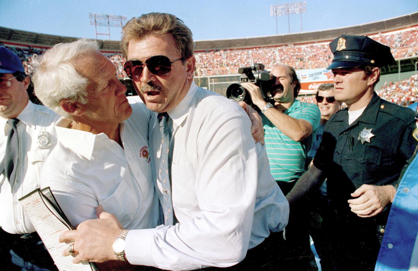 Mike Ditka and Bill Walsh