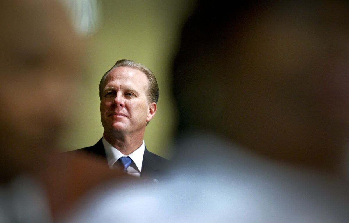 Mayor Kevin Faulconer during a special session of the San Diego City Council