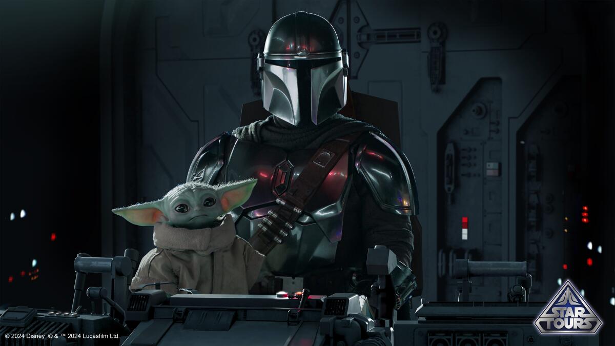 Din Djarin and Grogu "The Mandalorian" It can now be seen in 3D on Star Tours.