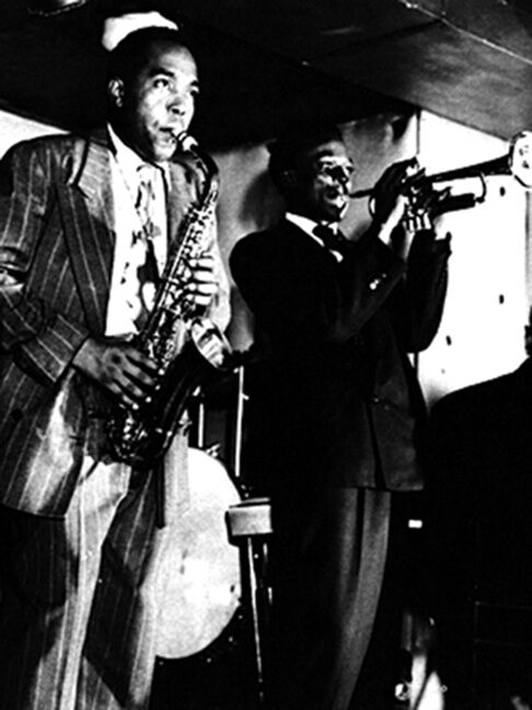 Charlie Parker and Miles Davis