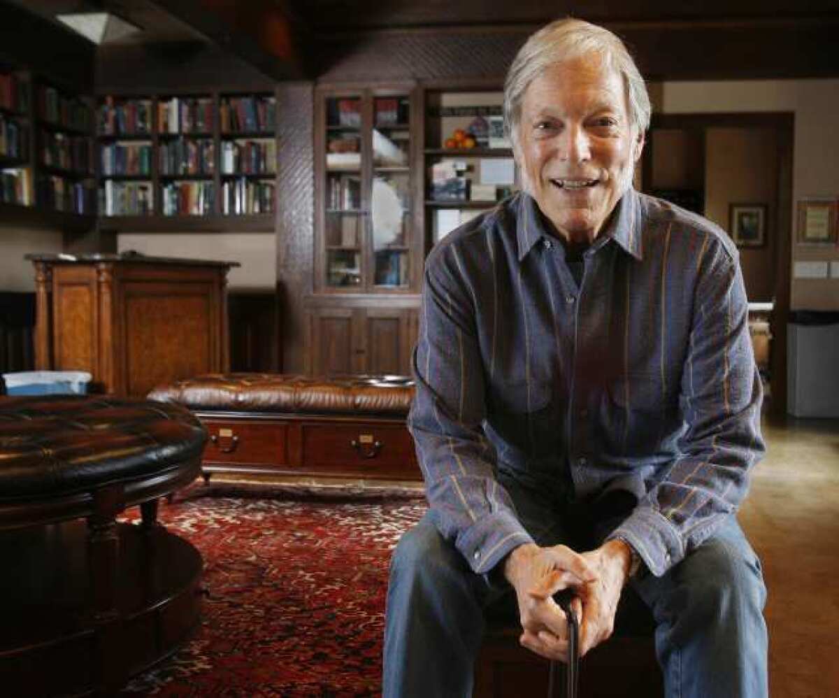 Richard Chamberlain at the Pasadena Playhouse in the library. Chamberlain is playing Dr. Austin Sloper in the play "The Heiress."