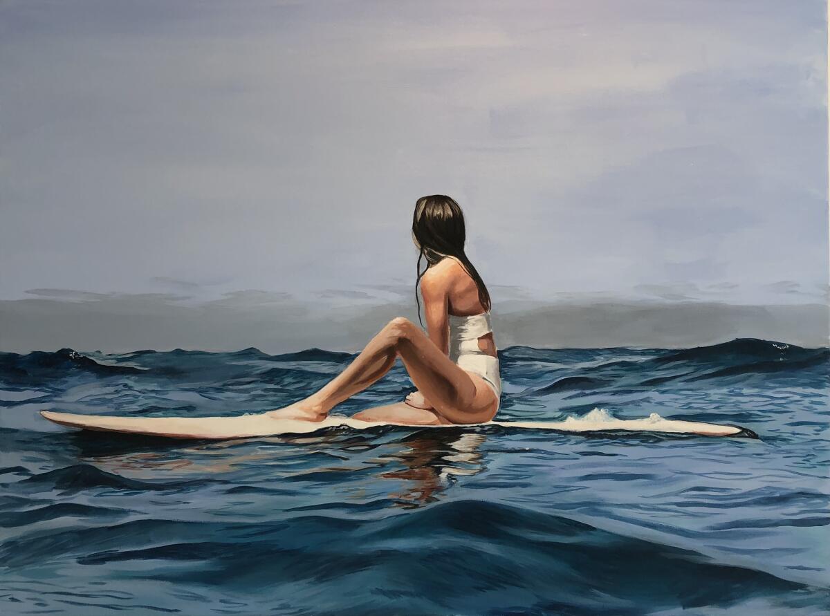 Art by Jessica Justus will be featured in Leucadia 101 Mainstreet spring art auction.