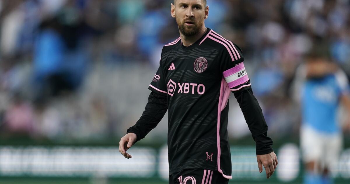 Messi was in Inter Miami’s starting lineup as the season ended in Charlotte