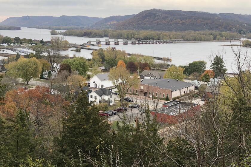 Trempealeau, a small Wisconsin town on the Mississippi River.