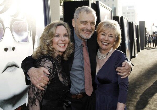 Actors Lara Parker, left, David Selby and Kathryn Leigh Scott, who starred in the the original television show "Dark Shadows," hit the premiere. They play guests in the new film.