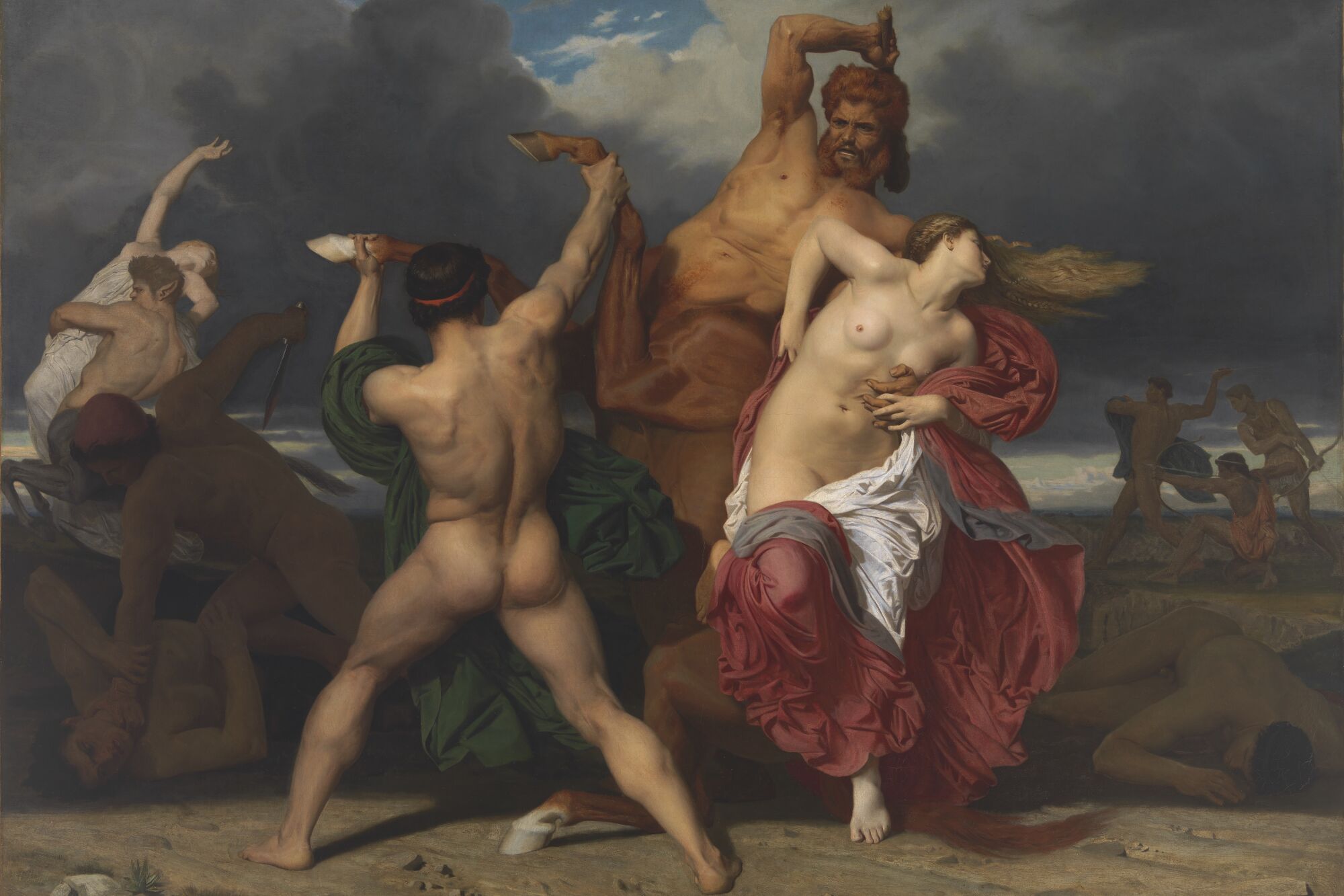 William-Adolphe Bouguereau: "Battle of the Centaurs and the Lapithae" (Bataille des Centaures contre les Lapithes), 1852