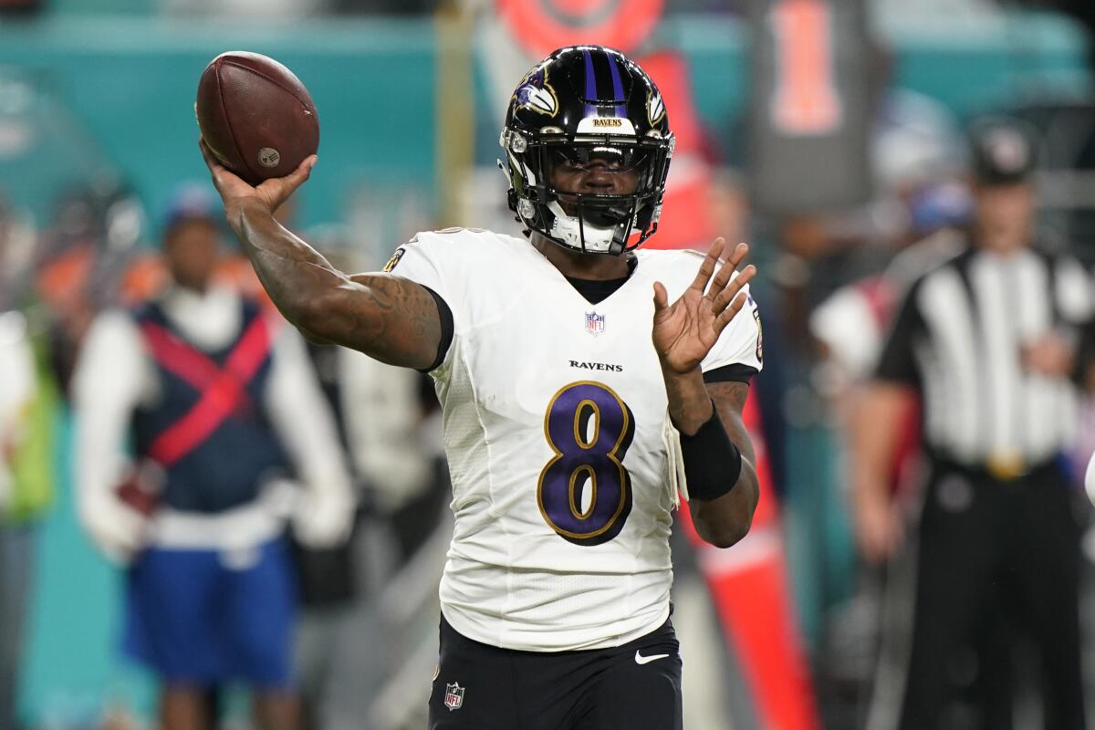 NFL Thursday Night Football 2021: Baltimore Ravens vs Miami