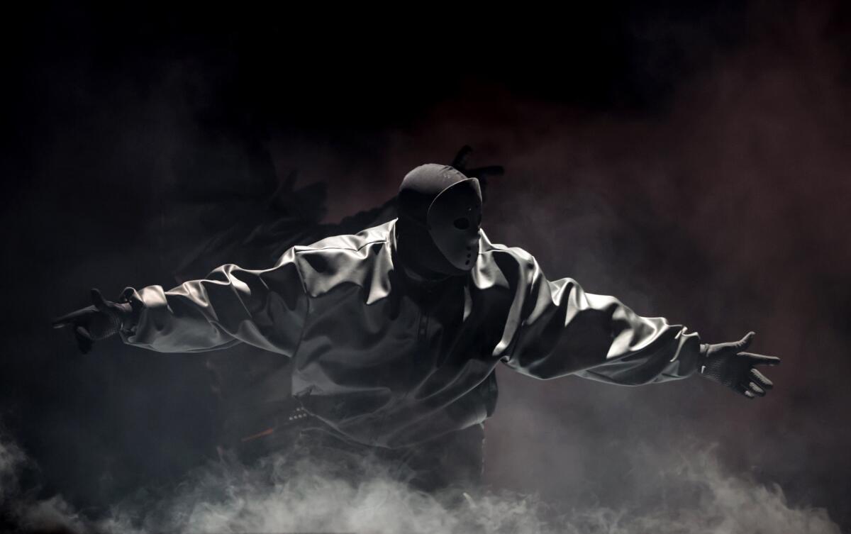 Kanye West barely performs onstage at Rolling Loud - Los Angeles Times