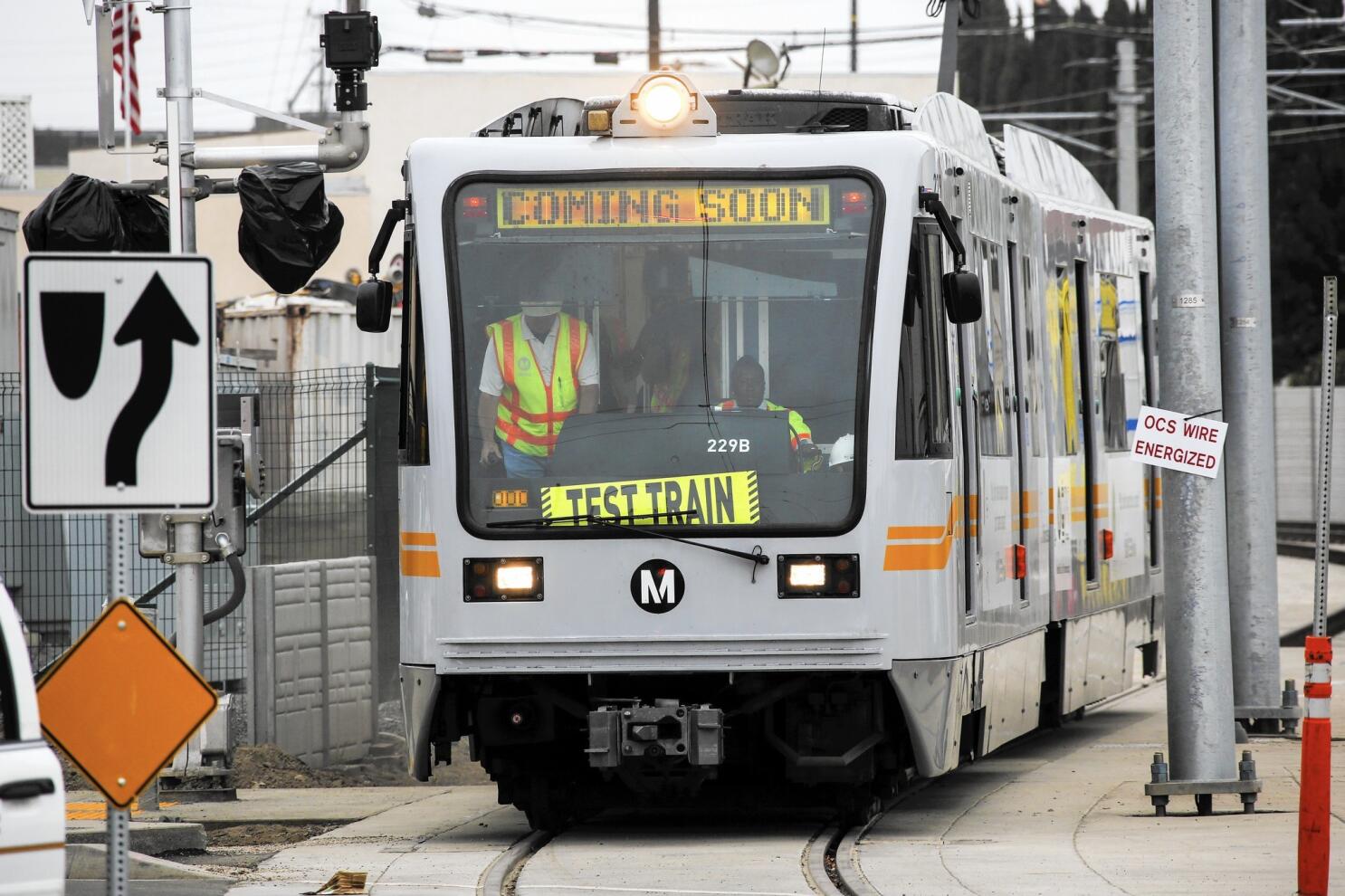 Heads up! More frequent Expo Line testing between Palms and SaMo