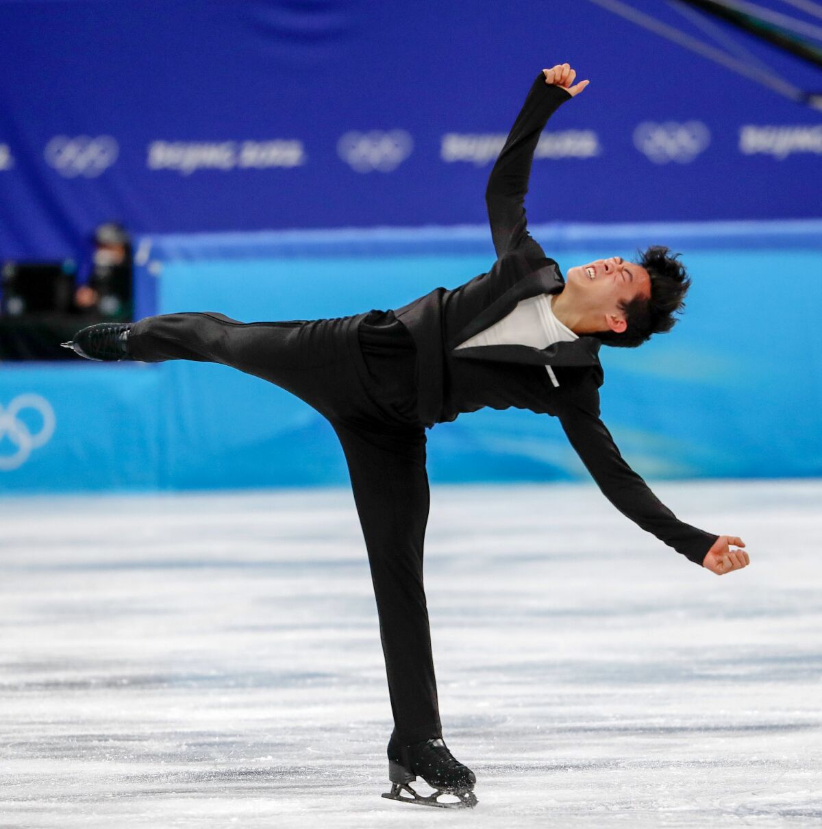 U.S. skater Nathan Chen performs
