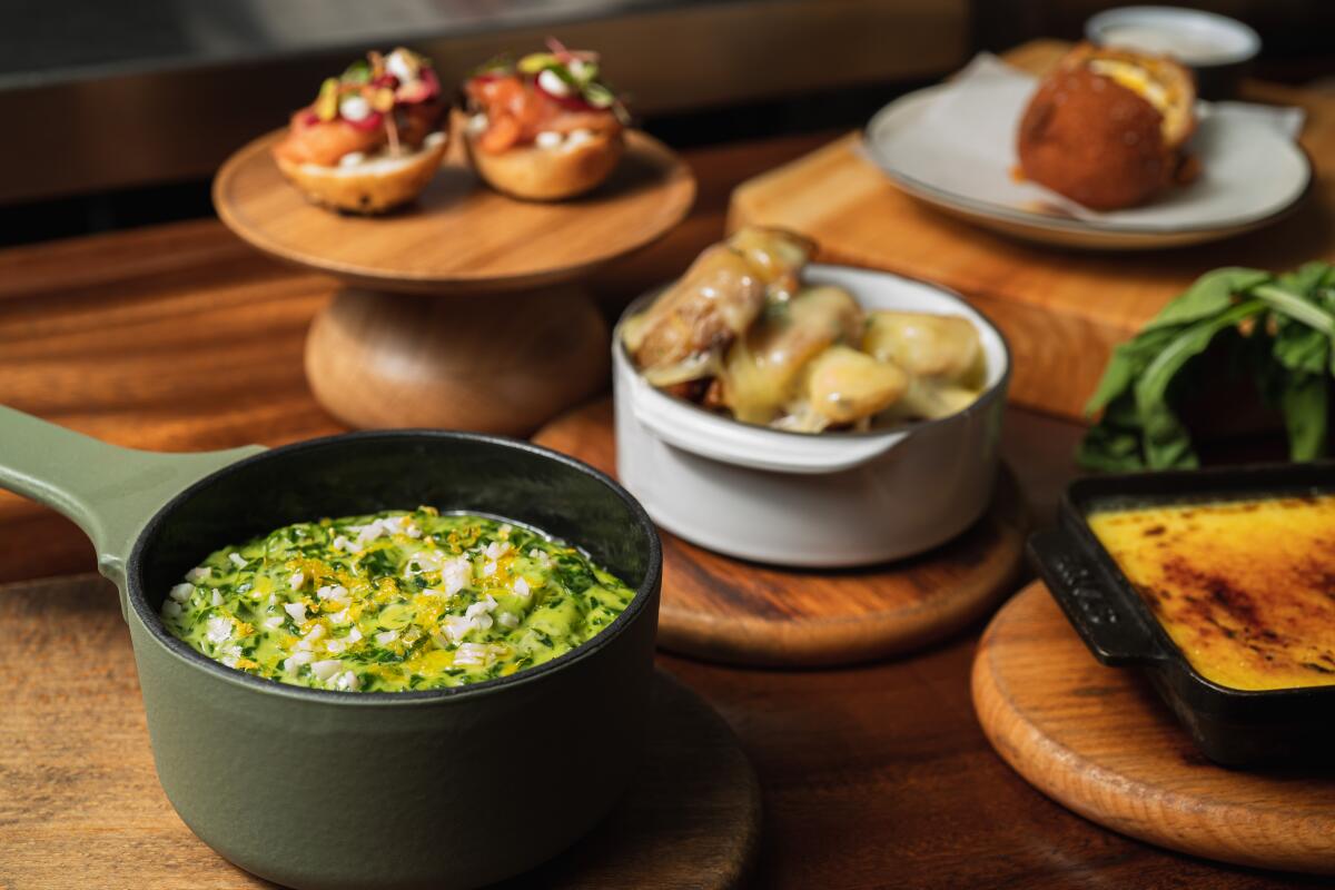 The best way to eat at Ember & Rye restaurant in Carlsbad is to graze on small plates.