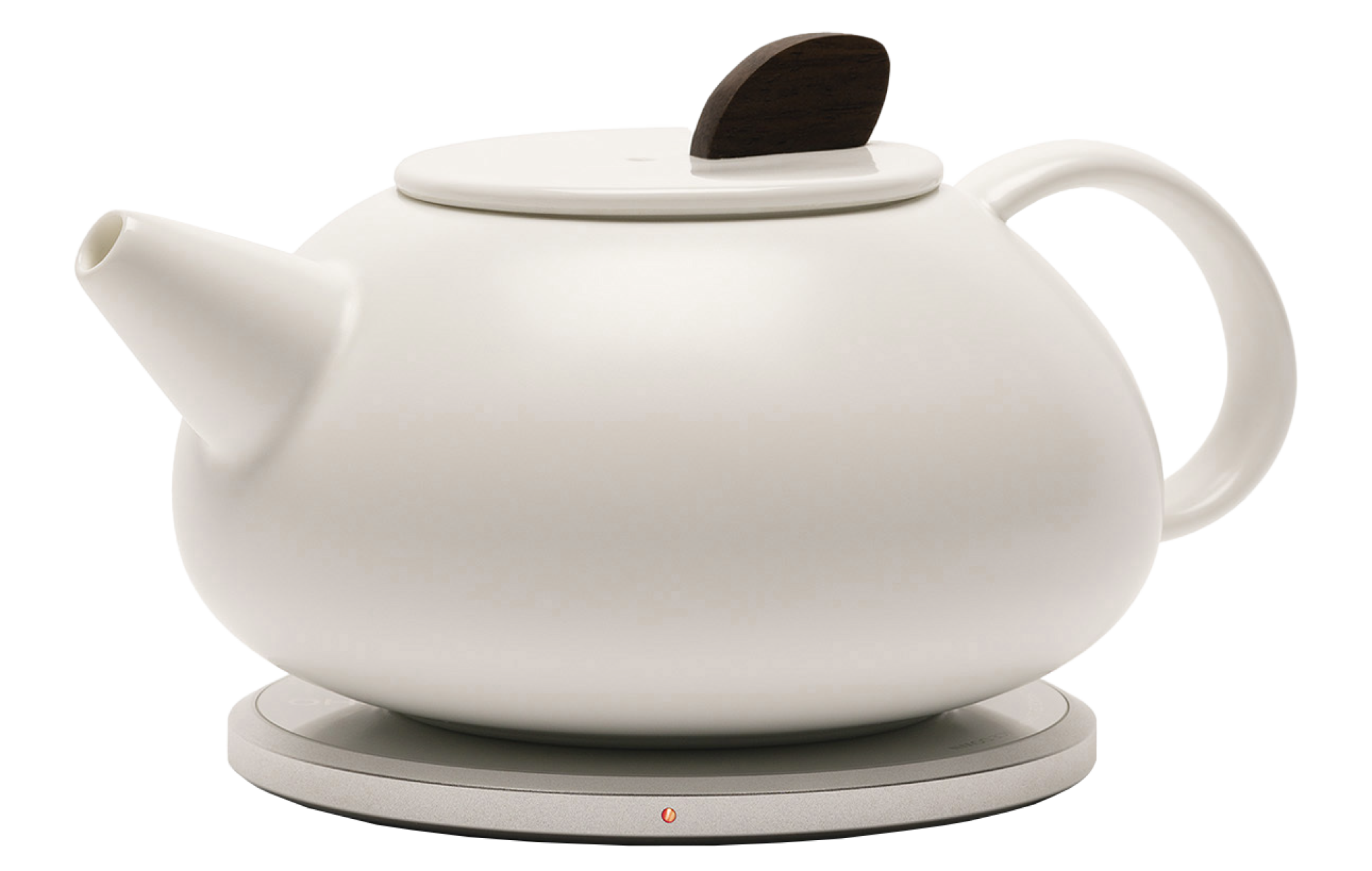 OHOM’s Leiph self-heating teapot set with ceramic vessel and pad
