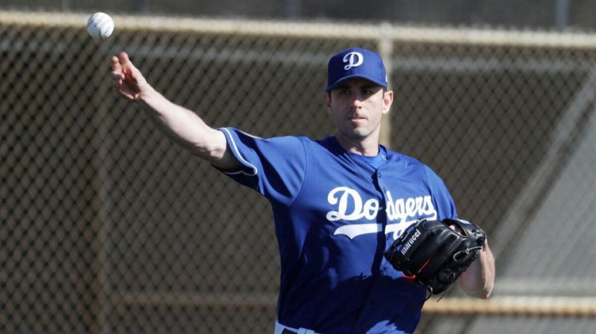 Brandon McCarthy could land a spot on the Dodgers' starting rotation this season.
