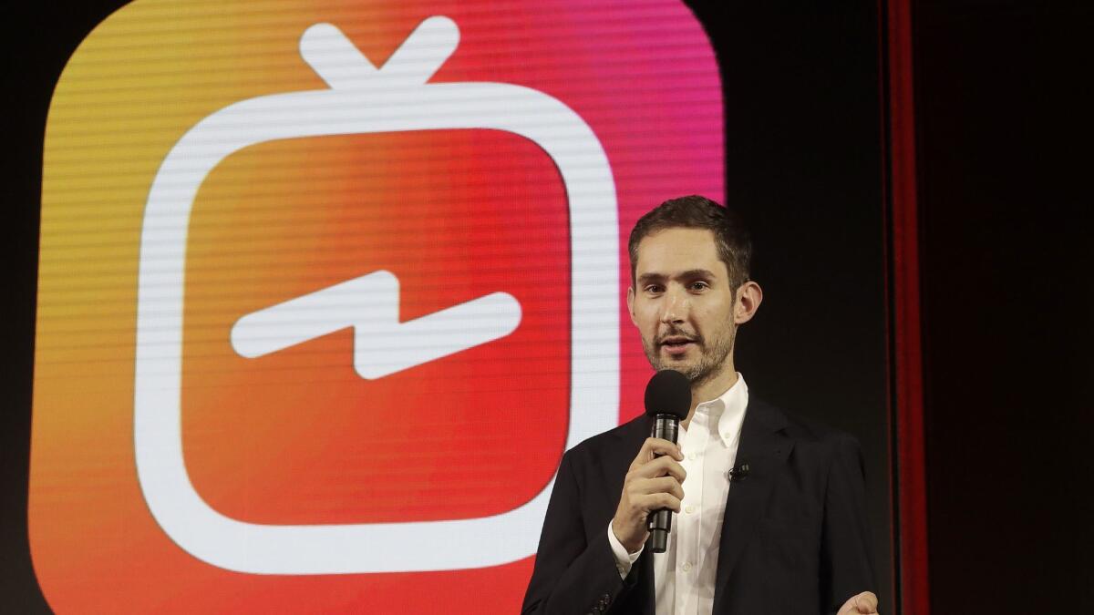 Instagram CEO Kevin Systrom said he hopes IGTV will emerge as a hub of creativity for relative unknowns who turn into internet sensations.