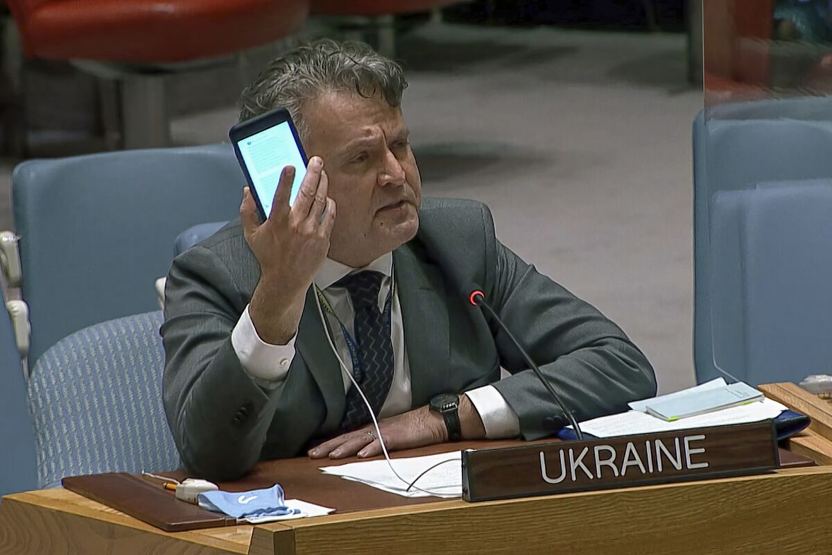 Ukraine's Ambassador to the United Nations, Sergiy Kyslytsya