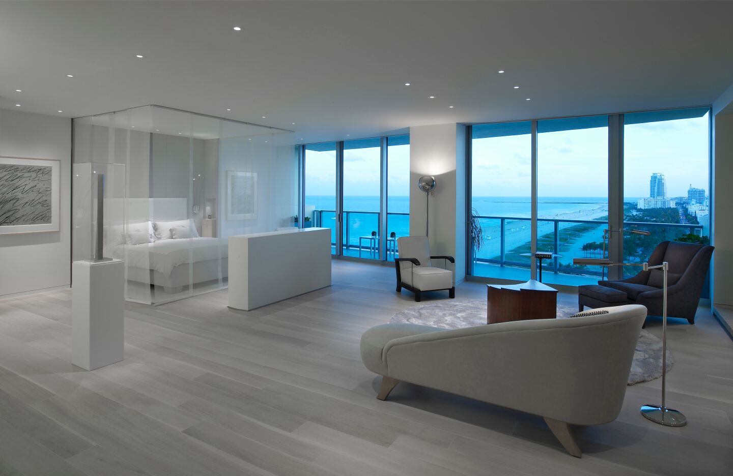The bedroom.