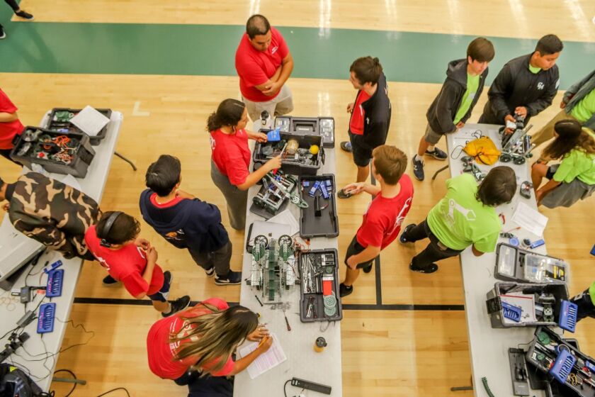Competitors service their equipment between Turning Points competitions. (Photo by Spencer Grant)