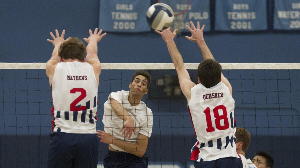 Sam Kobrine, a senior outside hitter who helped Corona del Mar High earn its 14th straight Pacific Coast League title, is the league’s MVP.