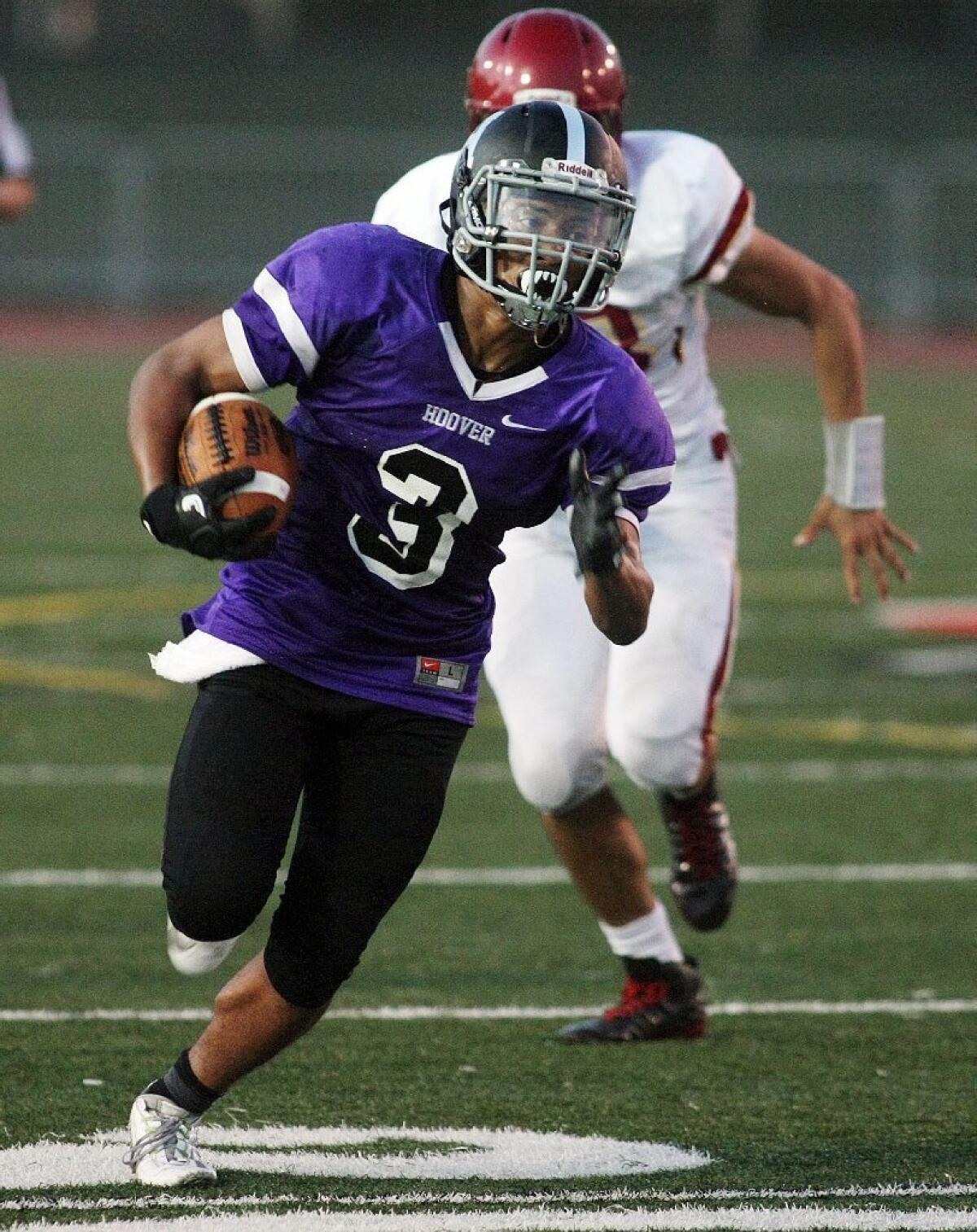 Hoover High's Quinton Smith had four touchdown runs in the Tornadoes win over Wilson on Friday night.