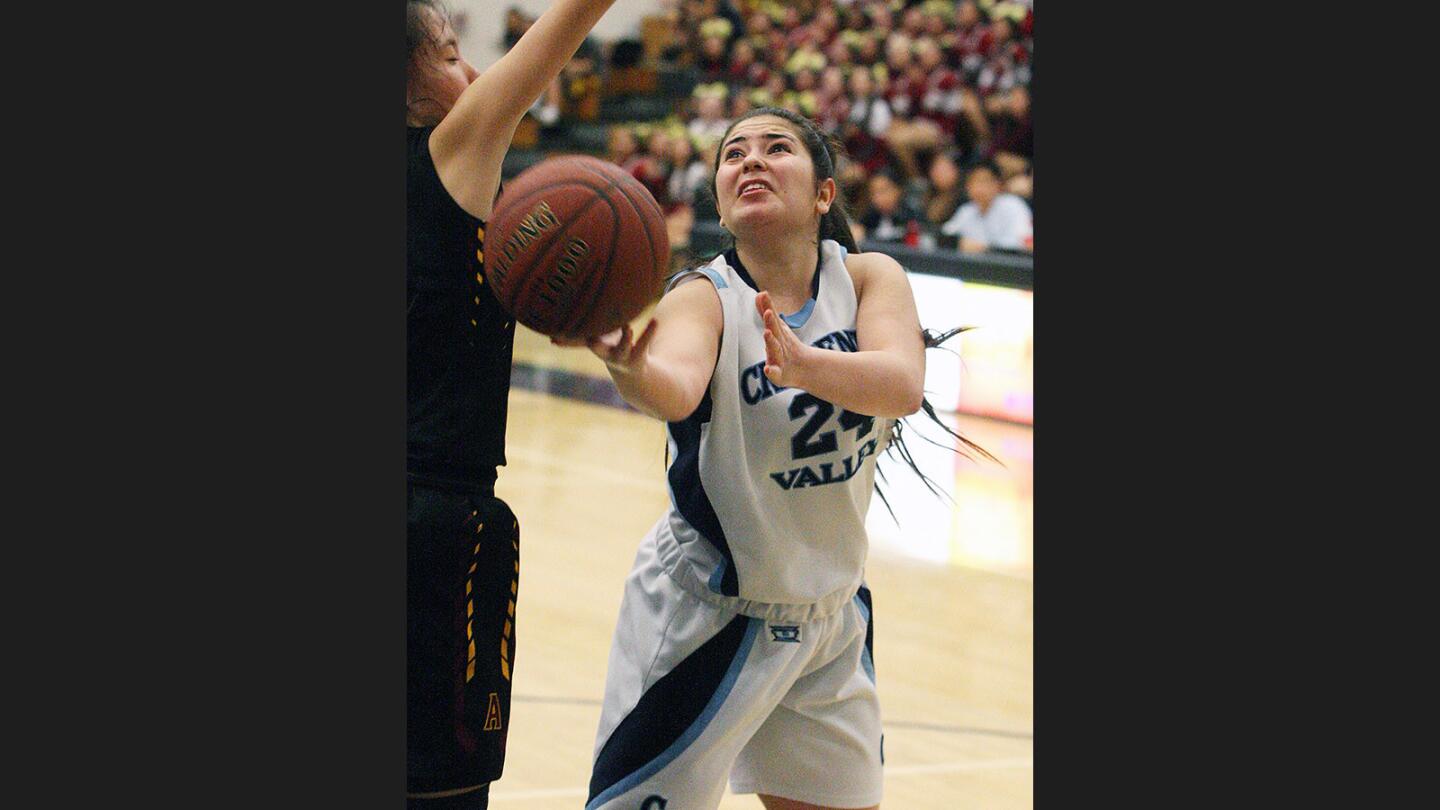 Photo Gallery: Crescenta Valley girls' basketball beats Arcadia and wins Pacific League