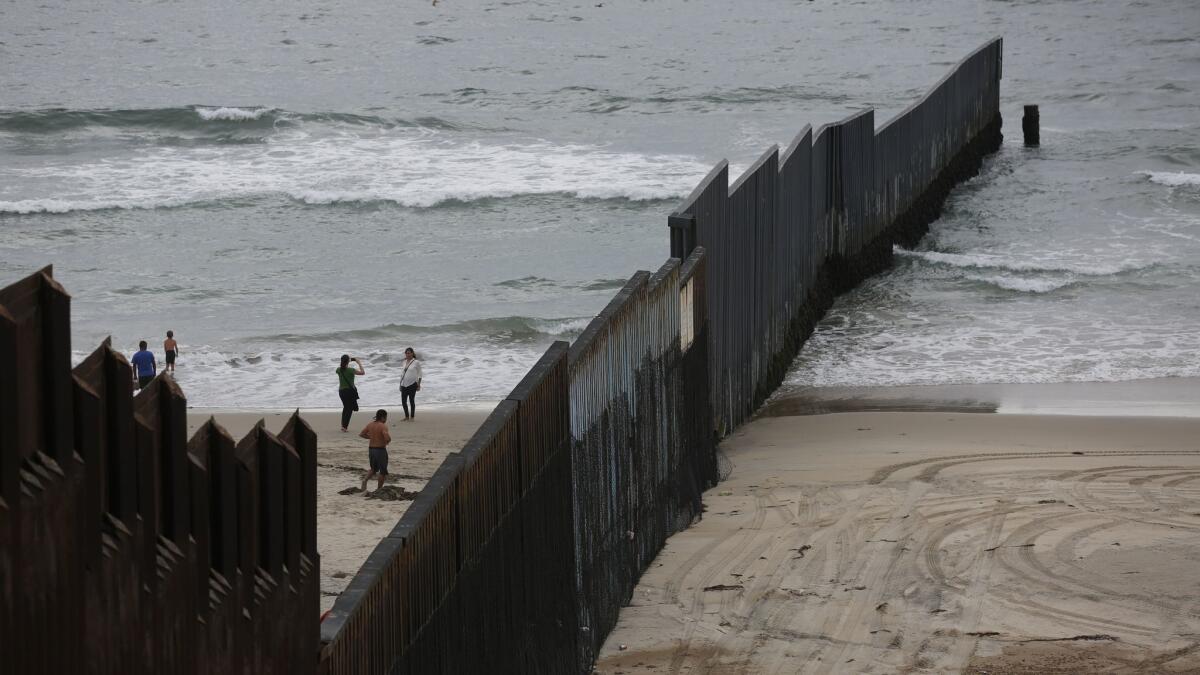 Miguel Fernandez tried anew to cross the border, attempting to swim via the Pacific, where the fence juts into the surf.