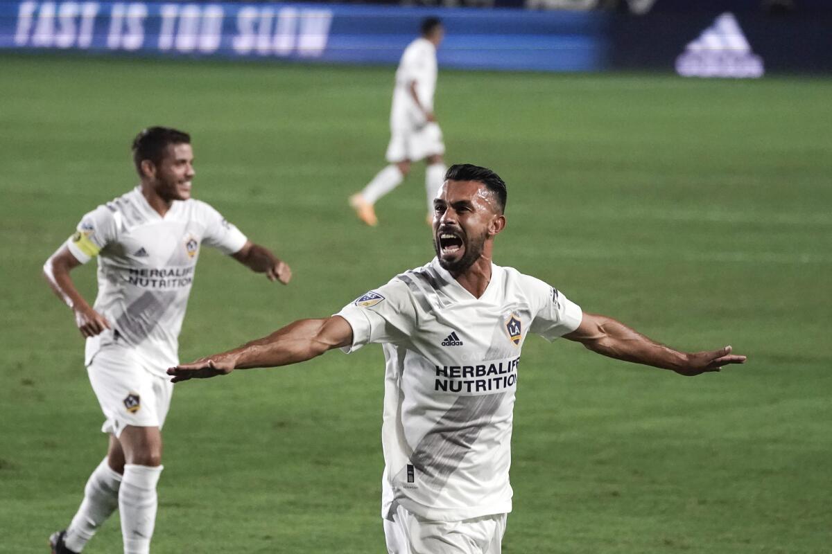 Los Angeles Galaxy's Giancarlo Gonzalez