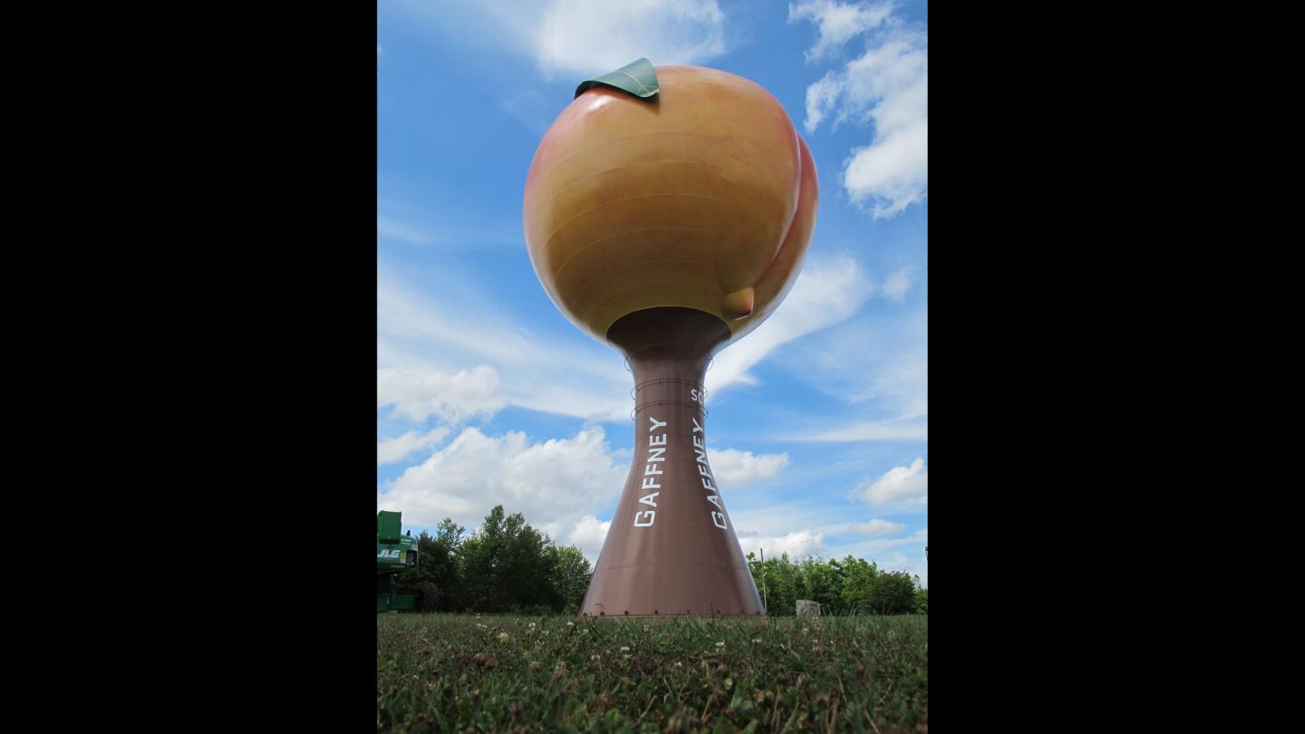 Gaffney's Peachoid gained fame worldwide after being featured in the popular HBO series "House of Cards."