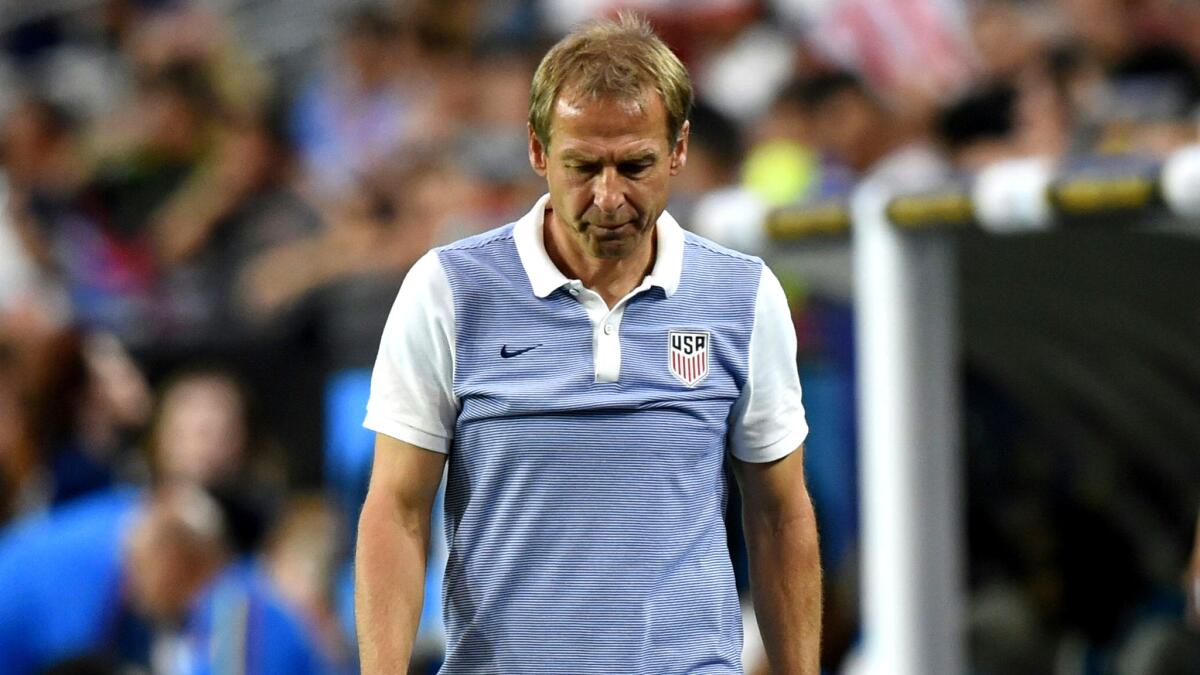 Jurgen Klinsmann was fired as the U.S. national soccer team coach on Monday.