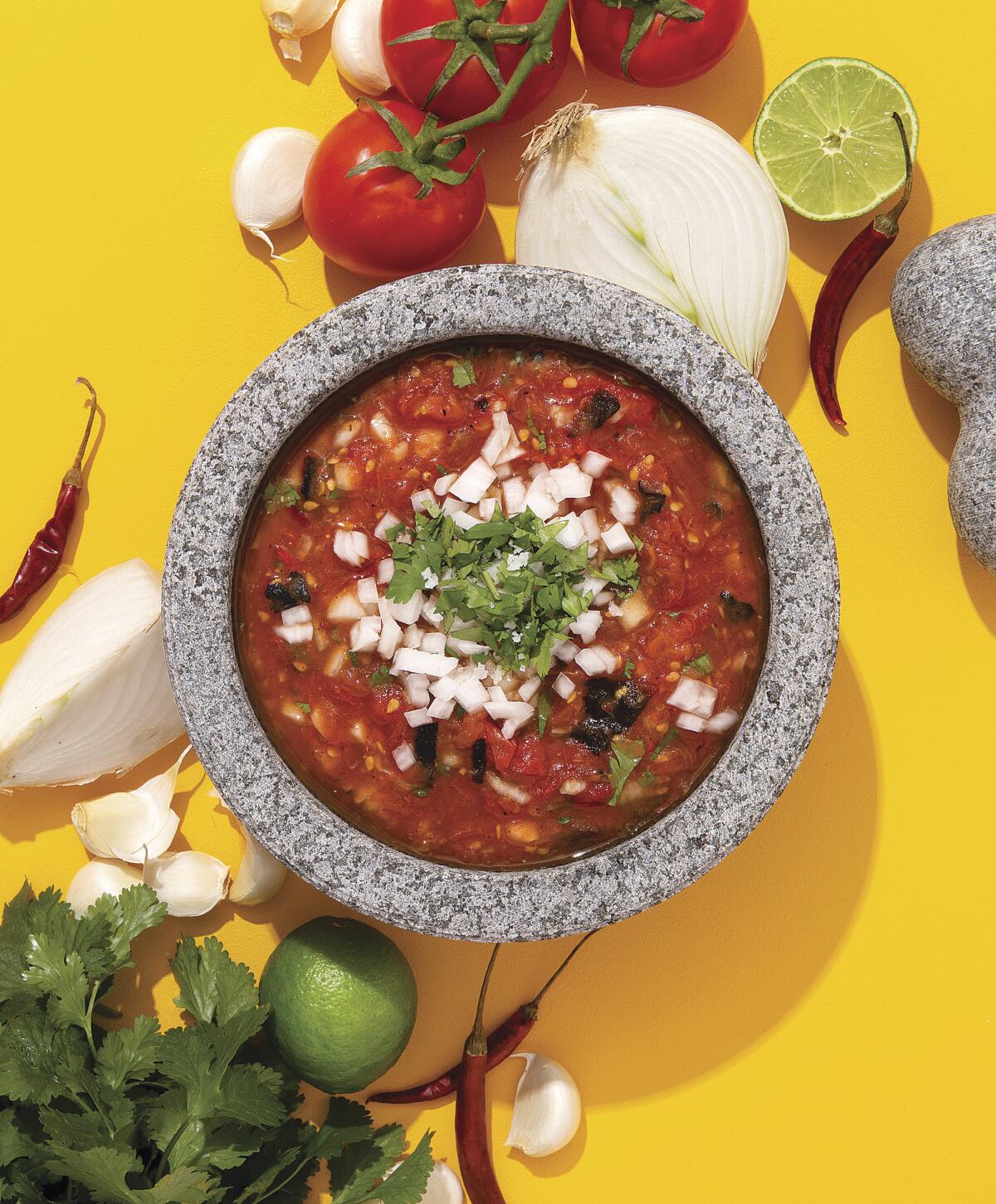 Salsa de molcajete