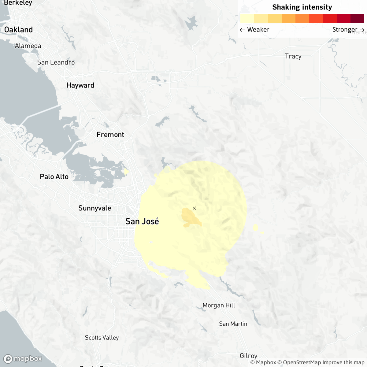 Thursday morning’s earthquake struck one mile from San Jose.