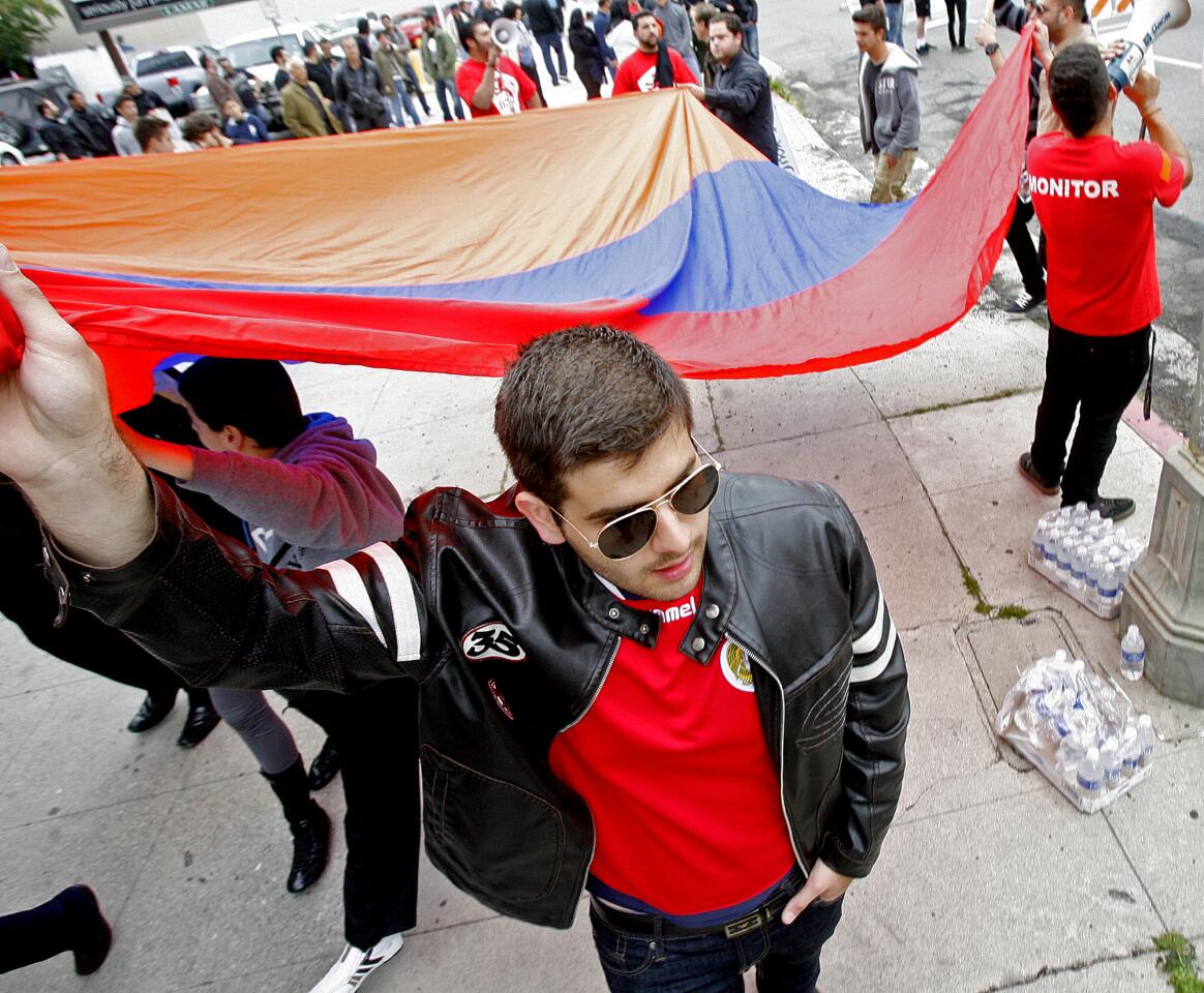 Photo Gallery: Armenian protest at Turkish Consulate to end genocide denial