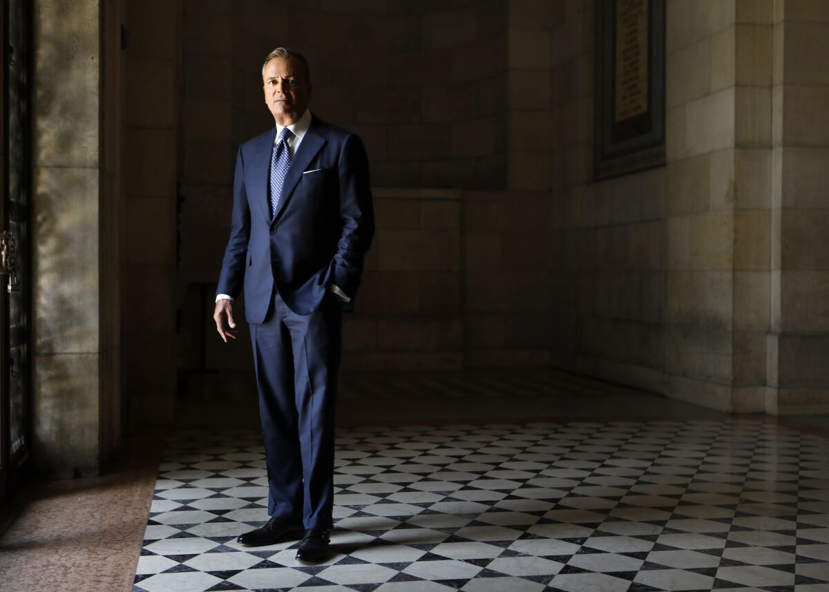 Rick Caruso is photographed at City Hall 
