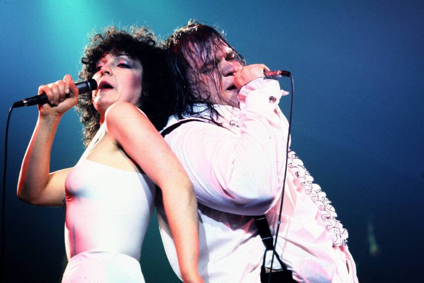 UNITED STATES - JANUARY 01: Photo of MEAT LOAF and Karla DeVITO; Meat Loaf and Karla Devito performing on stage (Photo by Richard E. Aaron/Redferns)