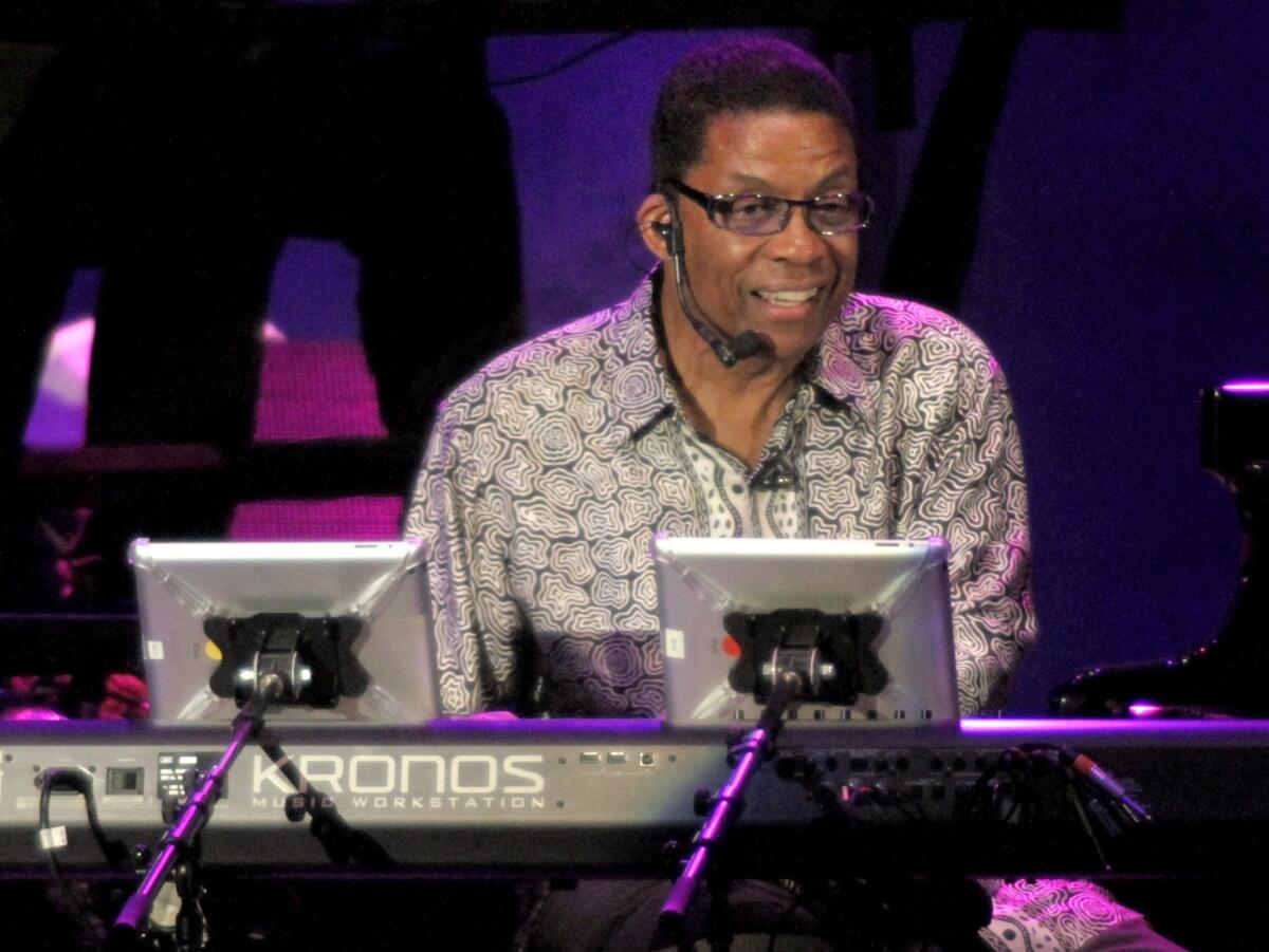 Music legend Herbie Hancock has embraced technology since he was a teenager in college.