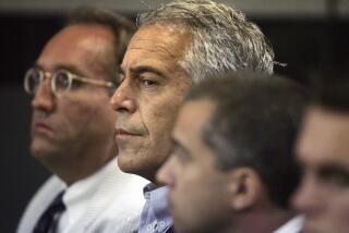 FILE - Jeffrey Epstein appears in court in West Palm Beach, Fla., July 30, 2008. The Associated Press has obtained more than 4,000 pages of documents related to Jeffrey Epstein’s jail suicide from the federal Bureau of Prisons under the Freedom of Information Act. (Uma Sanghvi/The Palm Beach Post via AP)