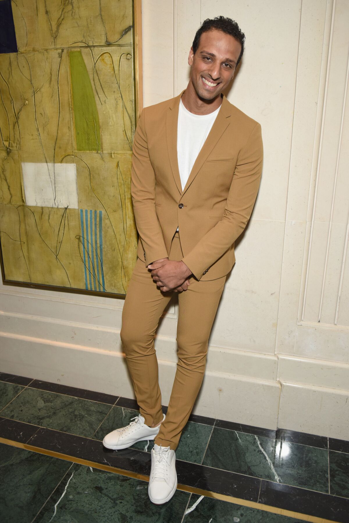 Ari'el Stachel at the Tony Honors Cocktail Party at Sofitel Hotel on June 4, 2018 in New York City.