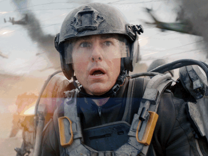A slideshow features Tom Cruise in “Edge of Tomorrow,” Judy Garland in “The Wizard of Oz” and Godzilla in “Gojira” 