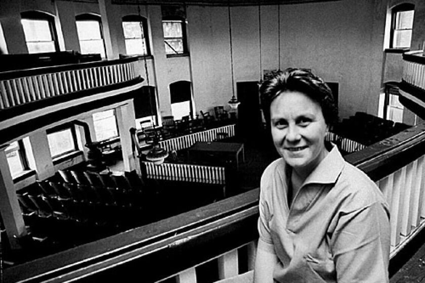 Harper Lee, shown here in 1961, declined an interview for this book, saying: "If you know Boo, then you understand why I wouldn't be doing an interview. ..."