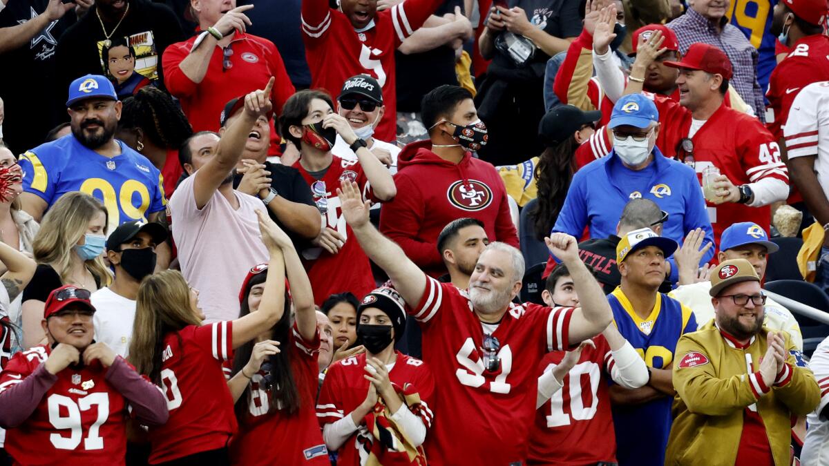 49ers fans will take over Rams' SoFi Stadium in Week 2, per Vivid Seats –  NBC Sports Bay Area & California