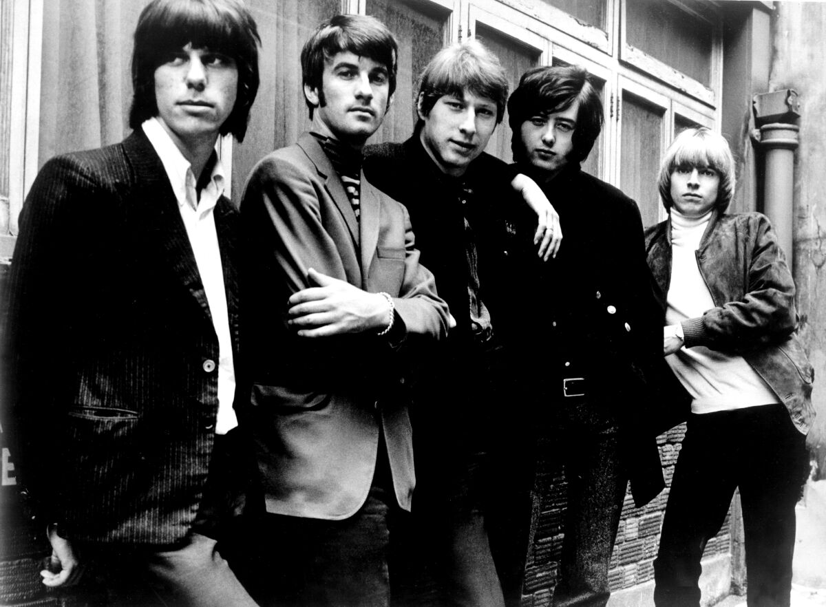 A five-piece British rock band in 1966.