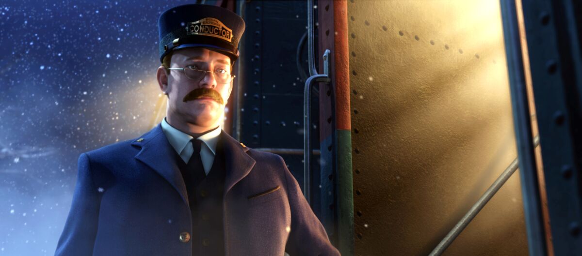 Tom Hanks in the animated holiday film "The Polar Express" (2004).