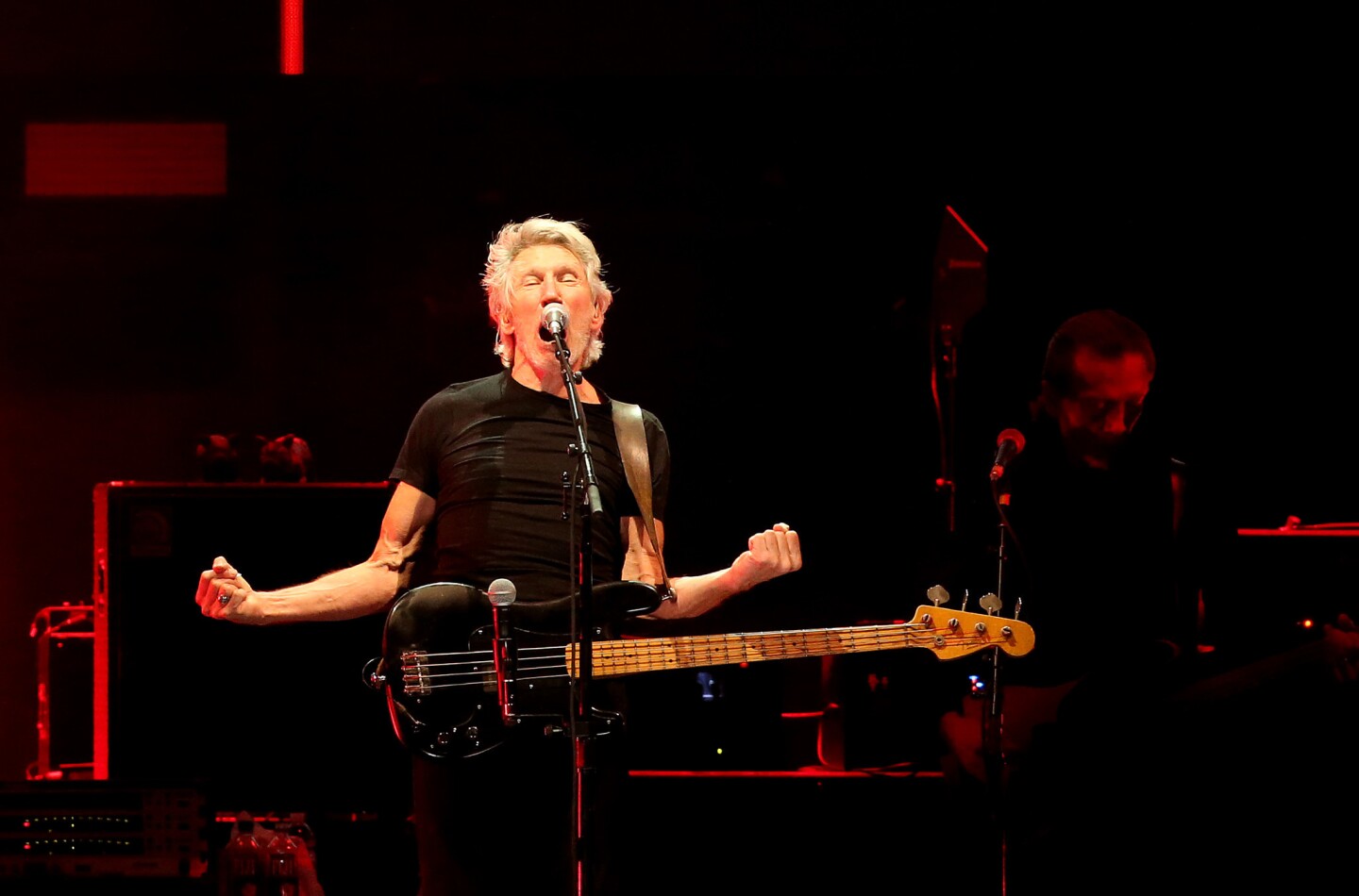 Roger Waters performs Oct. 16 during the second weekend of Desert Trip in Indio, Calif.
