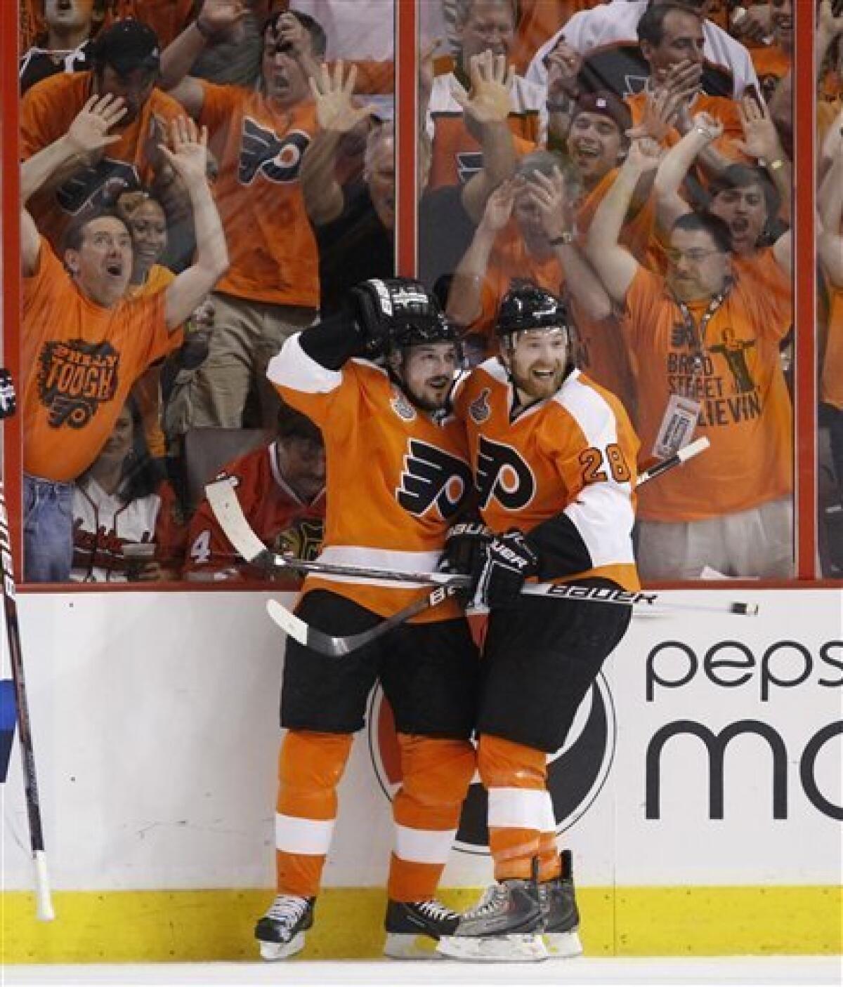 Briere goal -- win Stanley Cup for Flyers, famous first fans - The San  Diego Union-Tribune
