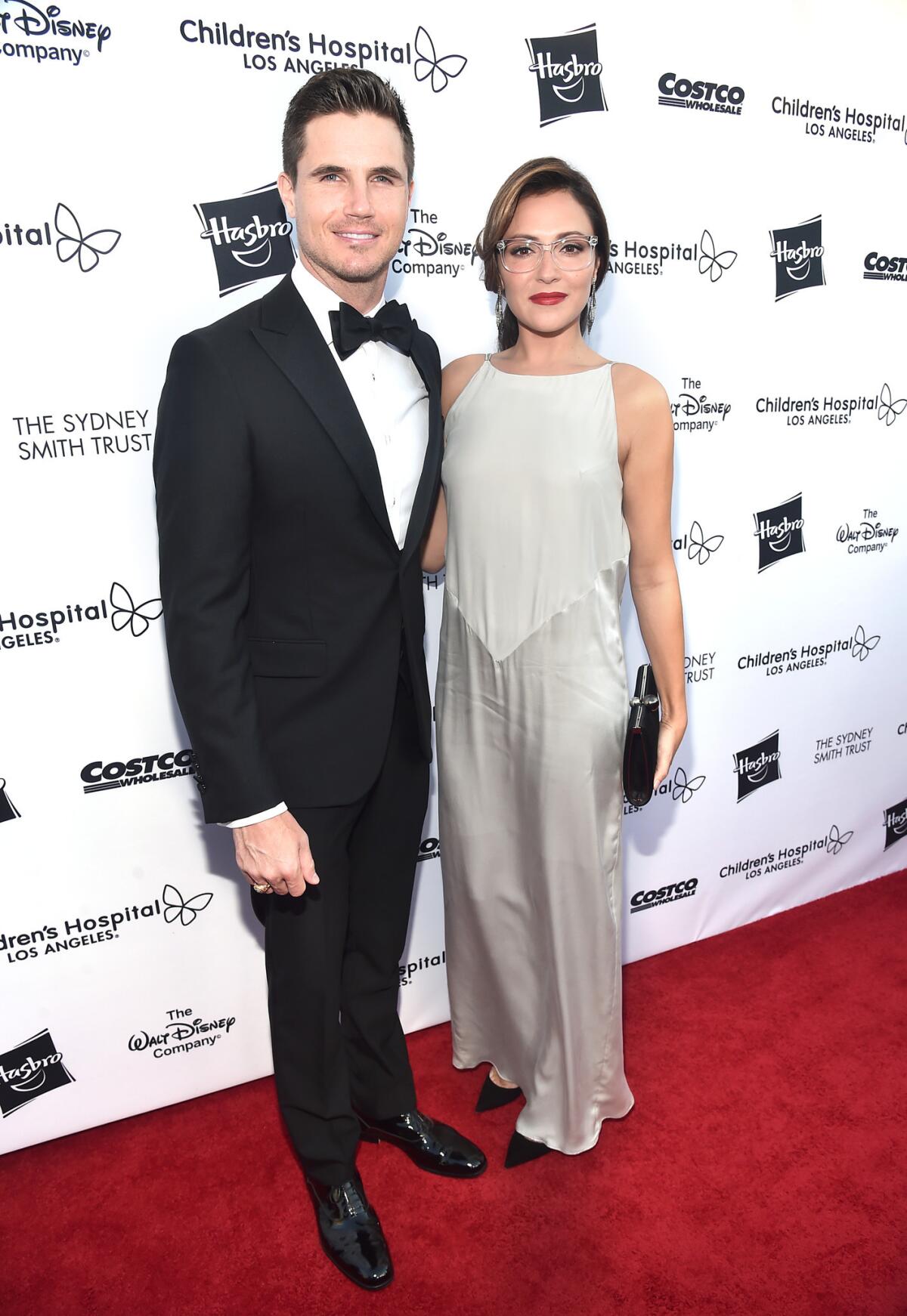 Robbie Amell and Italia Ricci at the Children's Hospital Los Angeles gala.