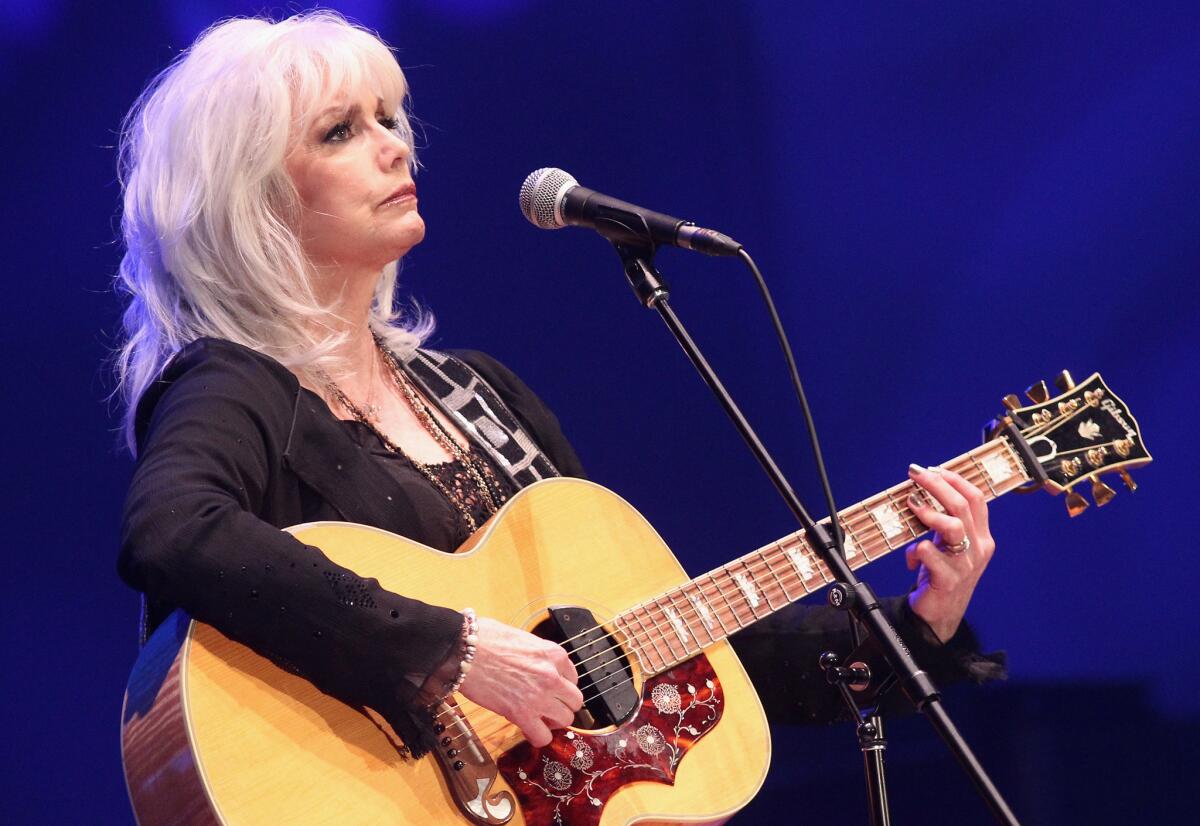 Emmylou Harris, photographed in January in Washington, D.C., at an all-star salute to her music, will receive Sweden's Polar Music Prize, along with Scottish percussionist Evelyn Glennie.
