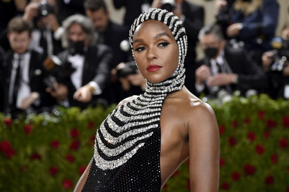 Janelle Monae attends The Metropolitan Museum of Art's Costume Institute benefit gala celebrating the opening of the "In America: An Anthology of Fashion" exhibition on Monday, May 2, 2022, in New York. (Photo by Evan Agostini/Invision/AP)