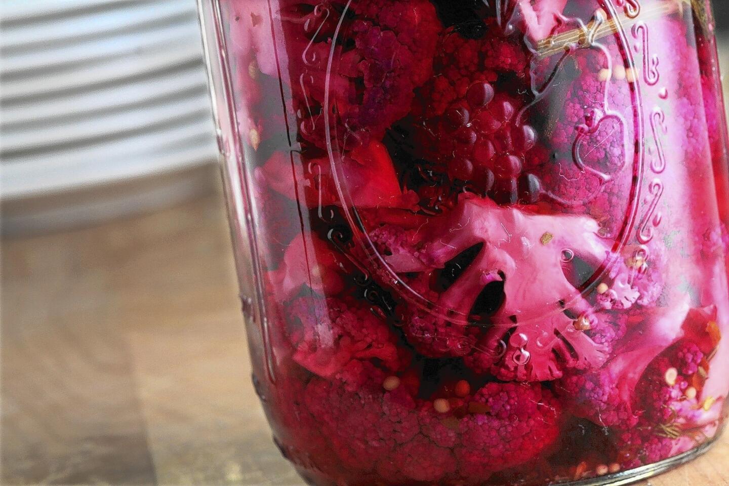 Twenty6 purple pickled cauliflower