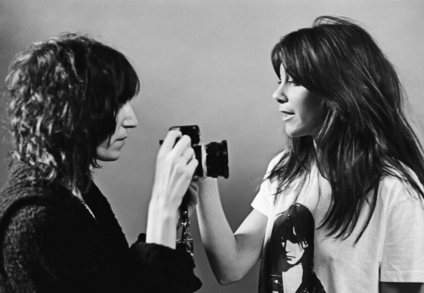 Patti Smith, left, and Lynn Goldsmith as pictured in “Before Easter After.”