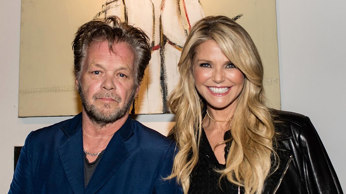John Mellencamp and Christie Brinkley at a New York City gallery opening in October 2015.